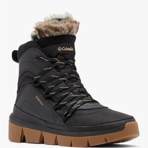 Columbia Women's Black and Tan Winter Boots